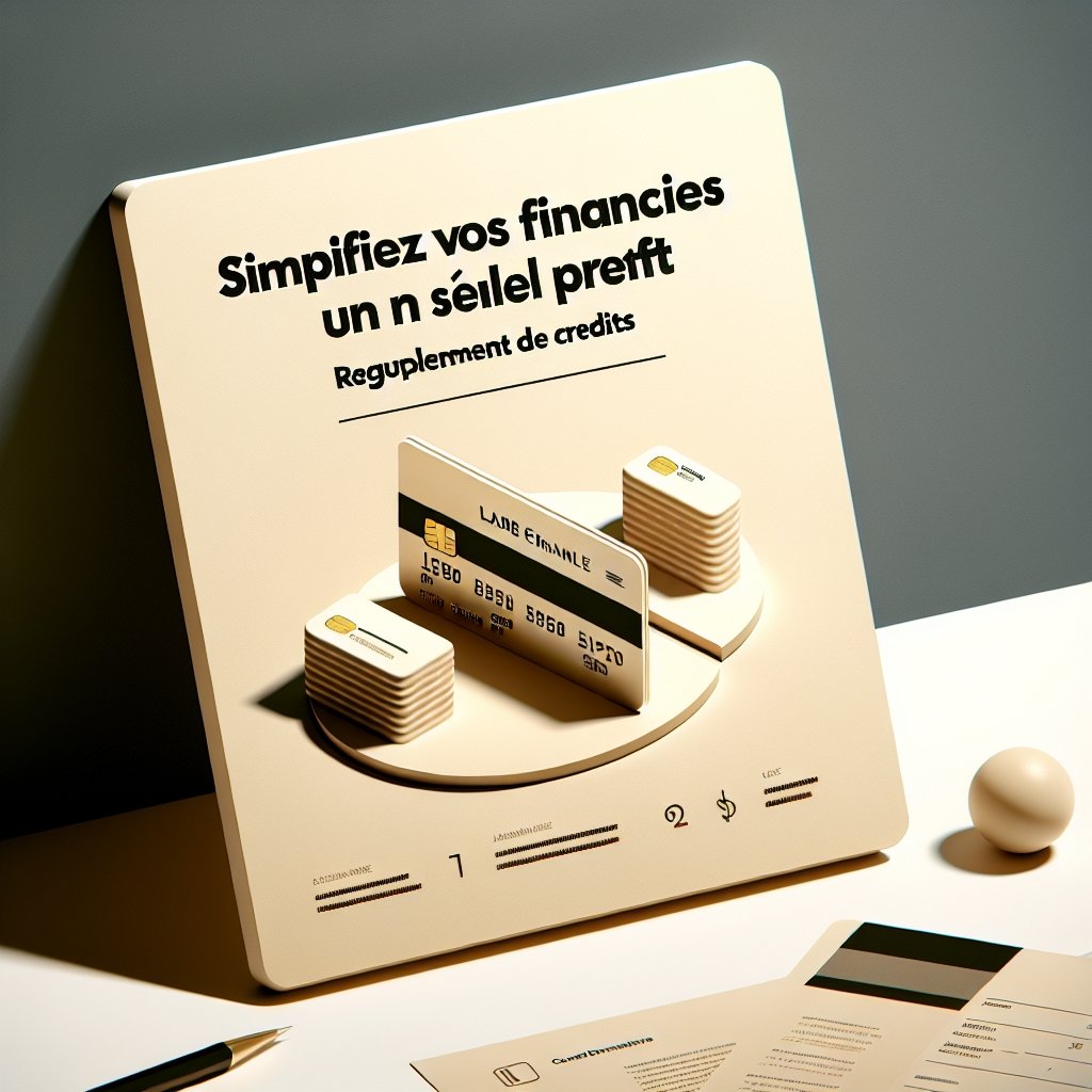 Simplifiez vos finances avec un seul prêt : regroupement de crédits